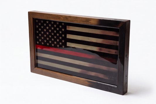 Arson Flag | Framed Thin Red Line Art