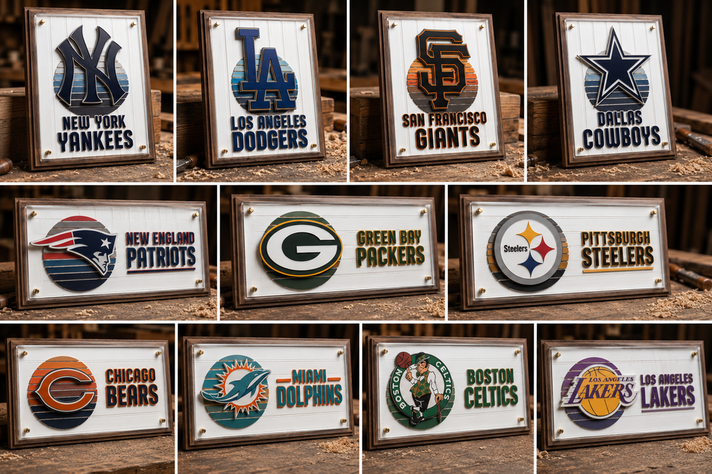 Custom Commission Design Deposit – 3D Wood & Acrylic Plaque