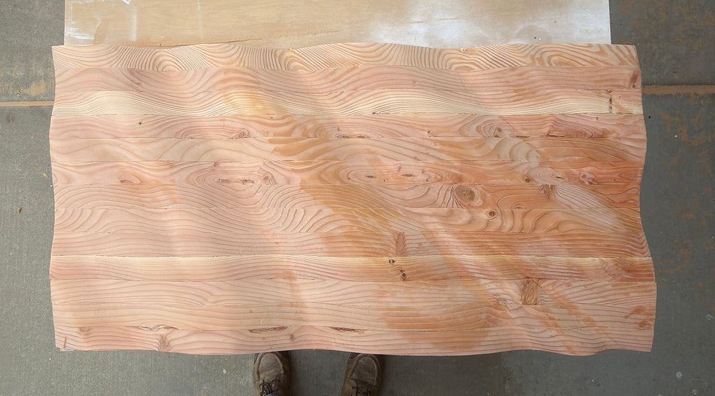 The Heritage Edition: Hand-Sculpted Waving Wooden American Flag