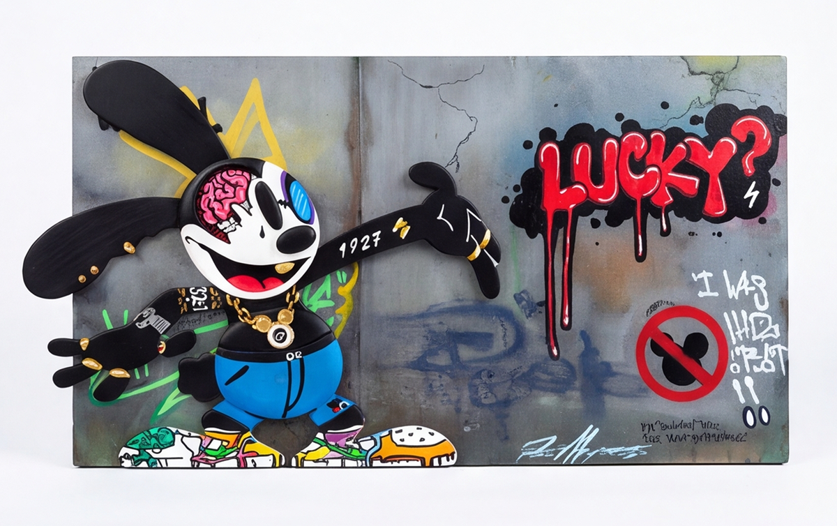 Oswald Street Art - One-of-a-Kind Dimensional Artwork