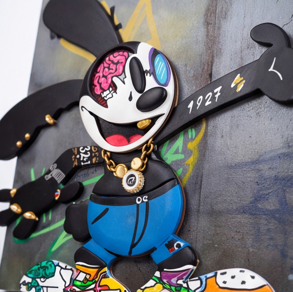 Oswald Street Art - One-of-a-Kind Dimensional Artwork