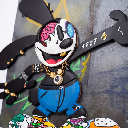 Oswald Street Art - One-of-a-Kind Dimensional Artwork