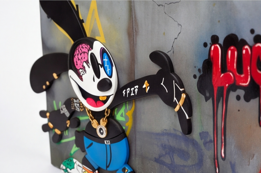 Oswald Street Art - One-of-a-Kind Dimensional Artwork