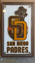 San Diego Padres Custom 3D Sports Plaque - Wood, Solid Walnut & Acrylic